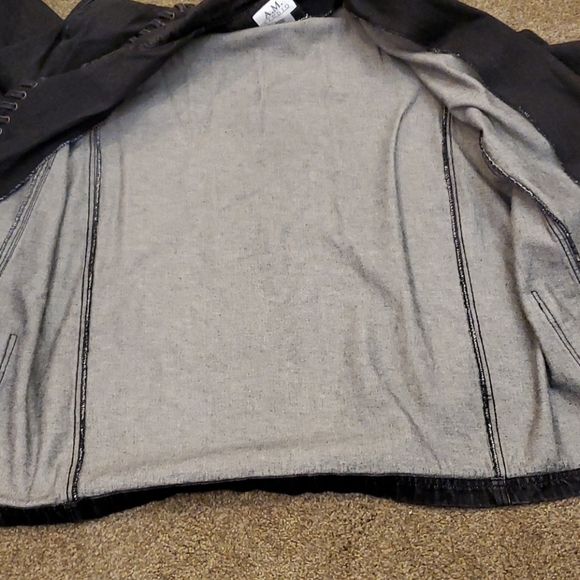 Vintage AM Studio Black Denim Jacket - Picture 13 of 16